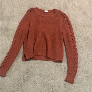 Burnt orange sweater